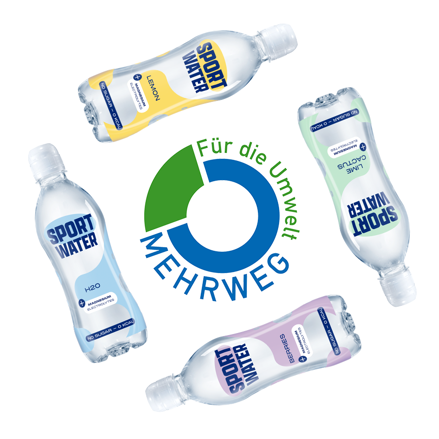 Pfand für sportwasser-flaschen