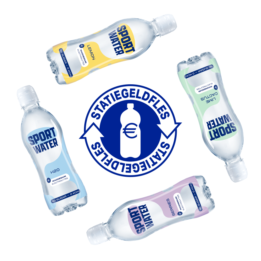 Statiegeld op SPORTWATER flessen
